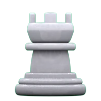 Yahoo! Chess Games Piece Castle White