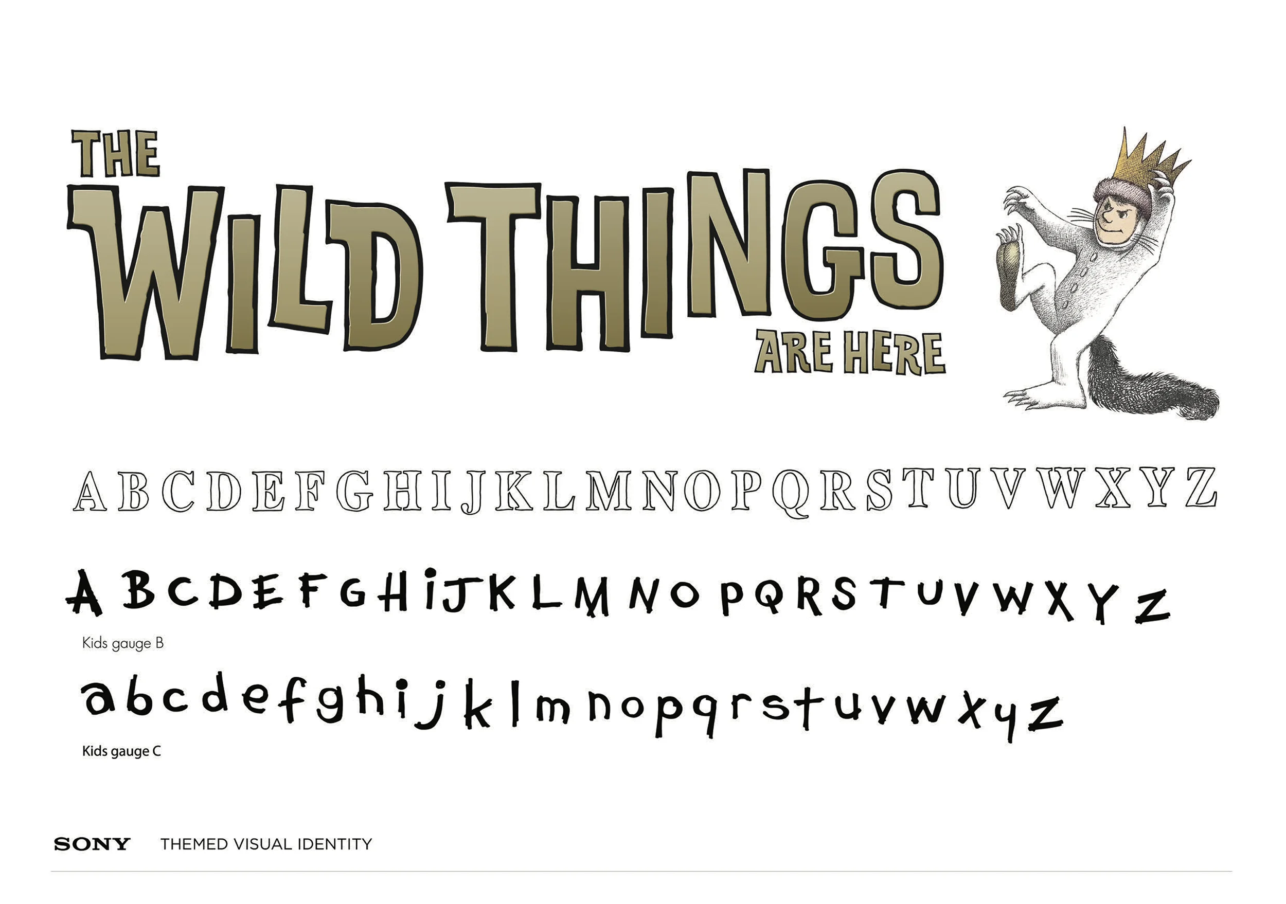 Sony Metreon Where The Wild Things Are Brand Identity Typeface Font